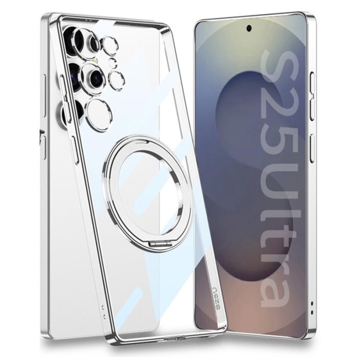 GKK - GKK Samsung Galaxy S25 Ultra Fodral PC + Metall - Silver
