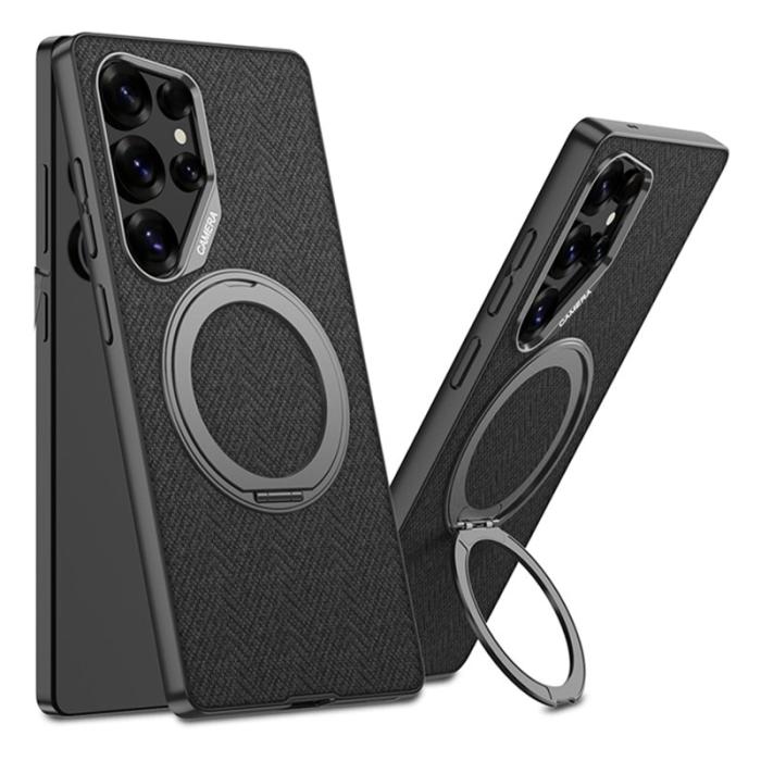 GKK - GKK Samsung Galaxy S25 Ultra Fodral - PC + TPU + Tyg - Svart