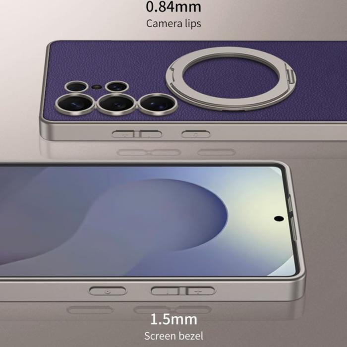 GKK - GKK Samsung Galaxy S25 Ultra Fodral PU + TPU + PC - Titanium Black