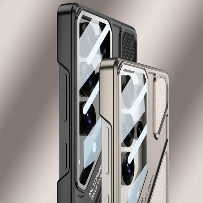 GKK - GKK Samsung Galaxy S25 Ultra Fodral Shockproof PC + PU - Röd