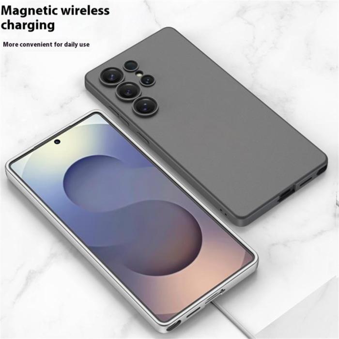 GKK - GKK Samsung Galaxy S25 Ultra Fodral Shockproof PC - Titanium Grey