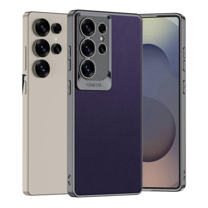 GKK - GKK Samsung Galaxy S25 Ultra Fodral Shockproof PU - Lila