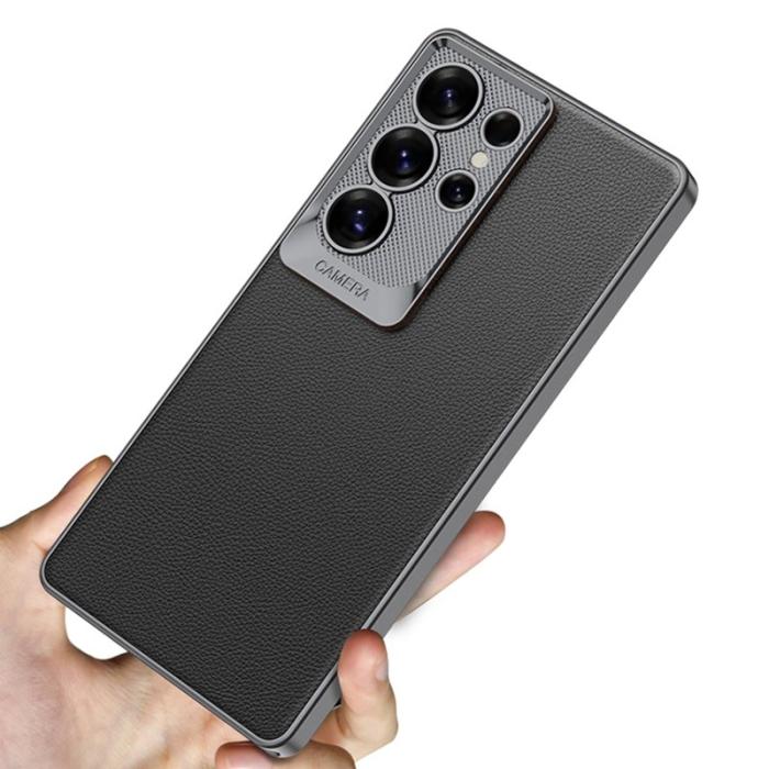 GKK - GKK Samsung Galaxy S25 Ultra Fodral Shockproof PU - Svart