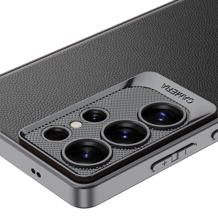 GKK - GKK Samsung Galaxy S25 Ultra Fodral Shockproof PU + TPU - Midnattsgrön