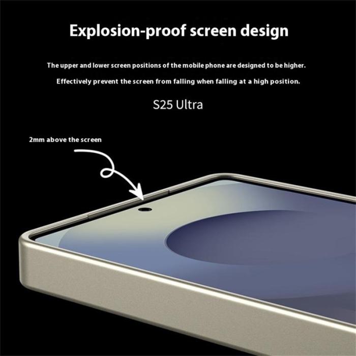 GKK - GKK Samsung Galaxy S25 Ultra Fodral Skin Touch AG PC+TPU - Titan Guld