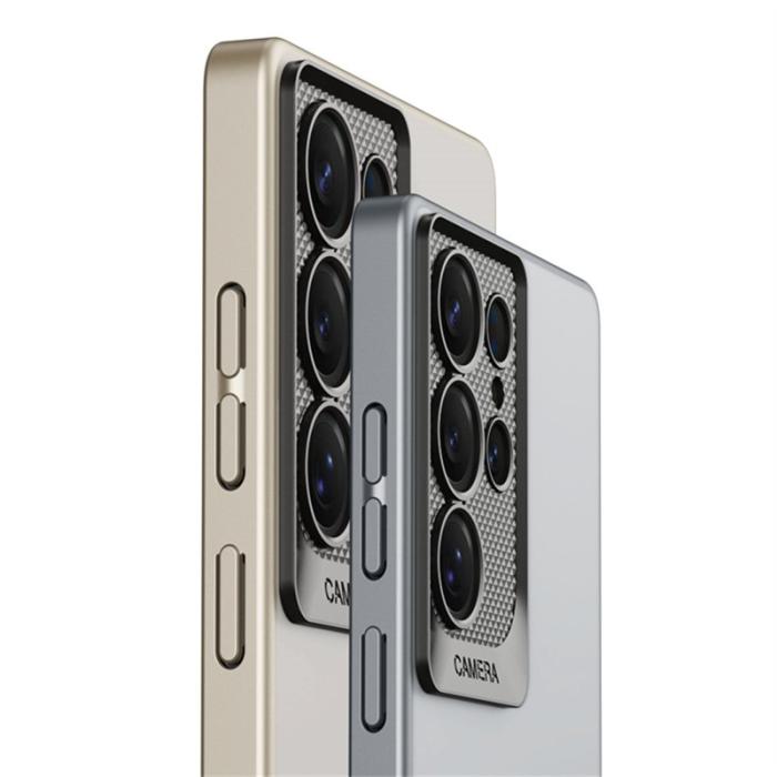 GKK - GKK Samsung Galaxy S25 Ultra Fodral Skin Touch Hård PC - Silver