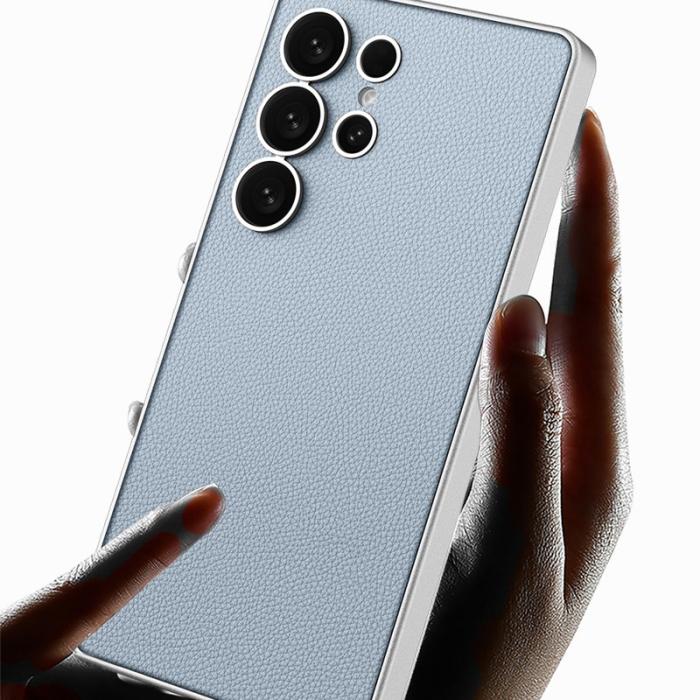 GKK - GKK Samsung Galaxy S25 Ultra Fodral Skin Touch PU + TPU - Titanium Silver