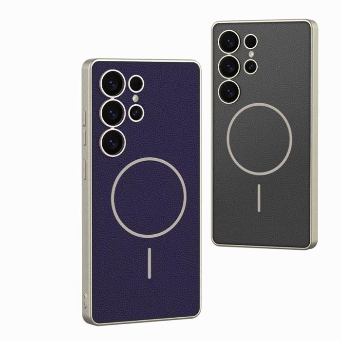 GKK - GKK Samsung Galaxy S25 Ultra Fodral Skyddande PU + TPU - Svart