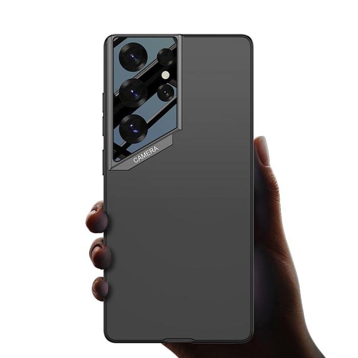 GKK - GKK Samsung Galaxy S25 Ultra Fodral TPU + PC - Äkta läder - Lila