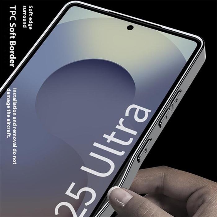 GKK - GKK Samsung Galaxy S25 Ultra Fodral - Woven Pattern TPU + PC - Kaffe