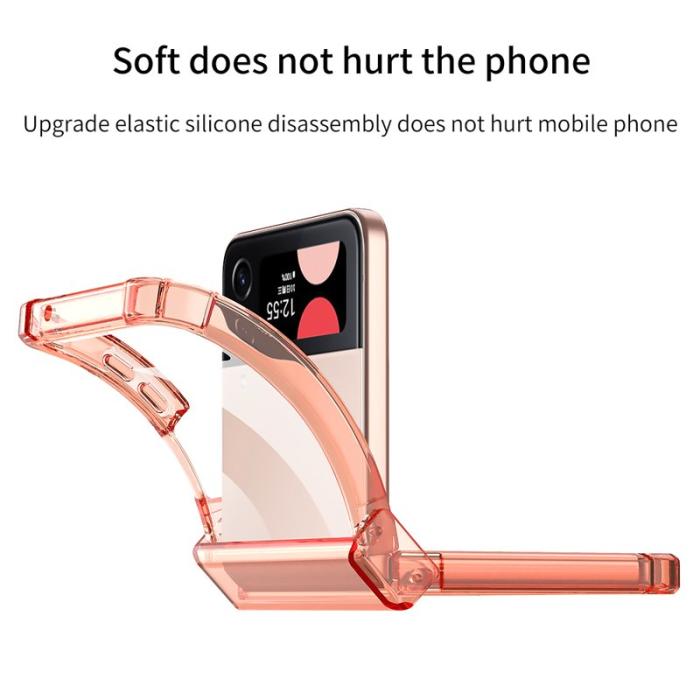 GKK - GKK Samsung Galaxy Z Flip3 5G Fodral Soft TPU - Transparent Black