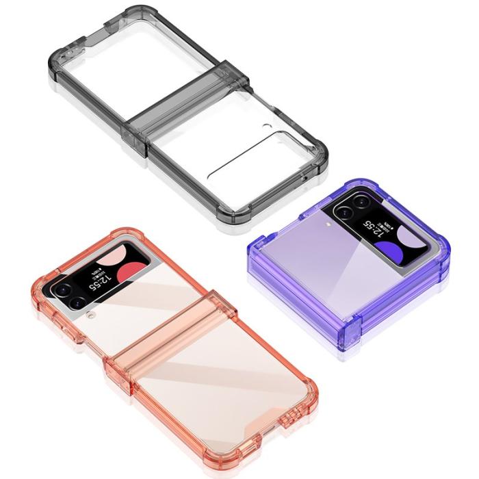 GKK - GKK Samsung Galaxy Z Flip3 5G Fodral Soft TPU - Transparent Lila