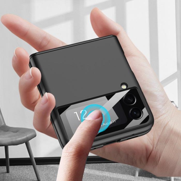 GKK - GKK Samsung Galaxy Z Flip3 Fodral - Hård PC - Svart