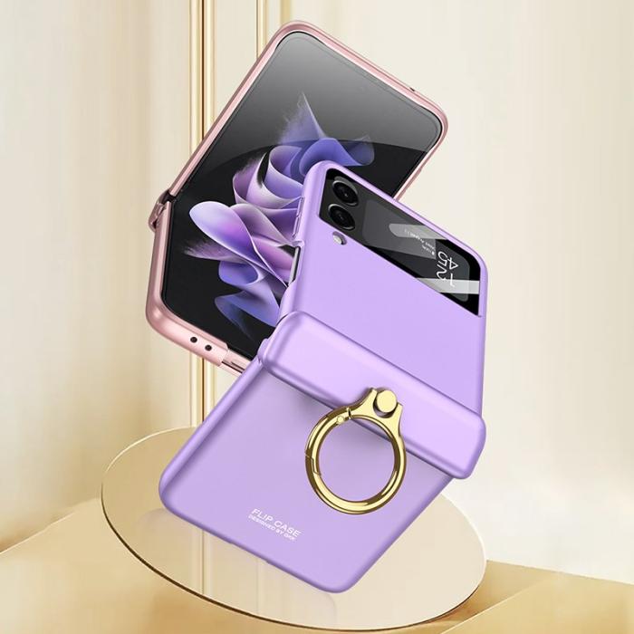 GKK - GKK Samsung Galaxy Z Flip4 Fodral Anti-scratch PC - Lila