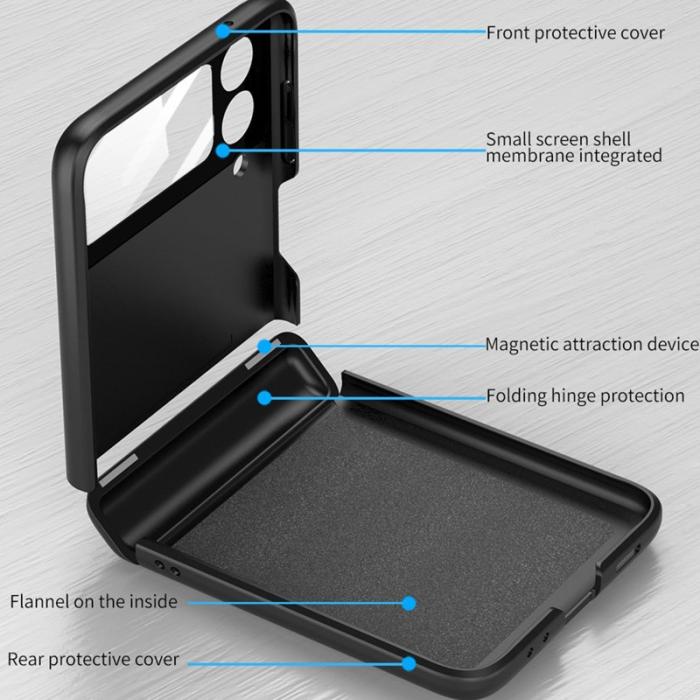 GKK - GKK Samsung Galaxy Z Flip4 Fodral Hård PC - Lila