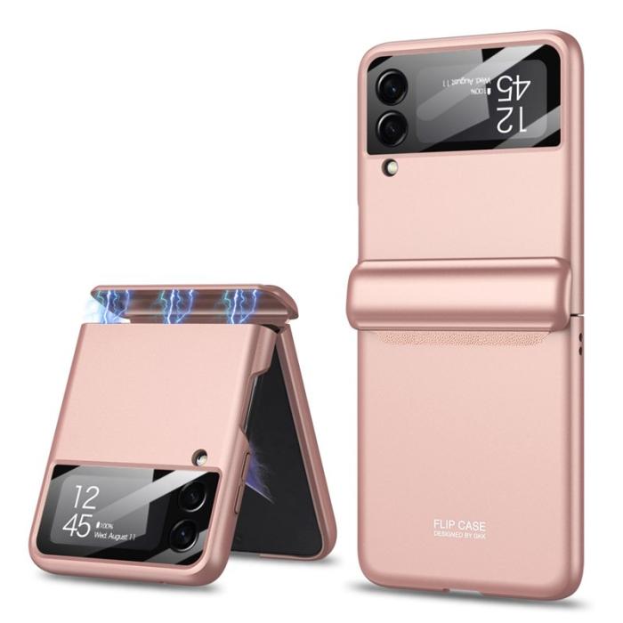GKK - GKK Samsung Galaxy Z Flip4 Fodral Hard PC - Full Skydd - Rosa