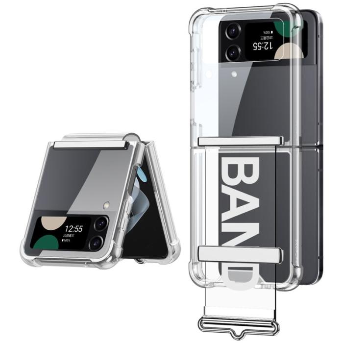 GKK - GKK Samsung Galaxy Z Flip4 Fodral Soft TPU - Transparent Silver