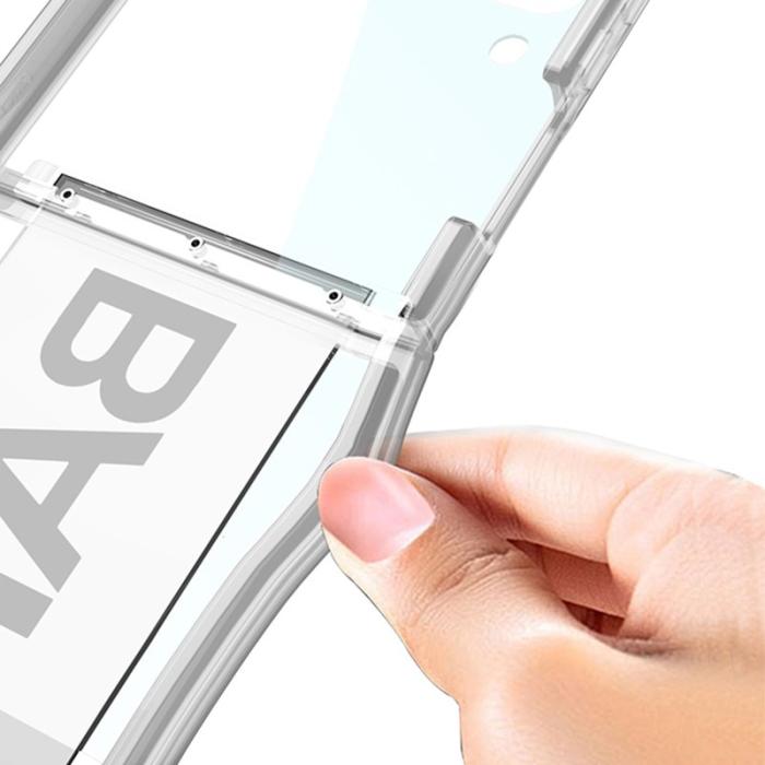 GKK - GKK Samsung Galaxy Z Flip4 Fodral Soft TPU - Transparent Silver