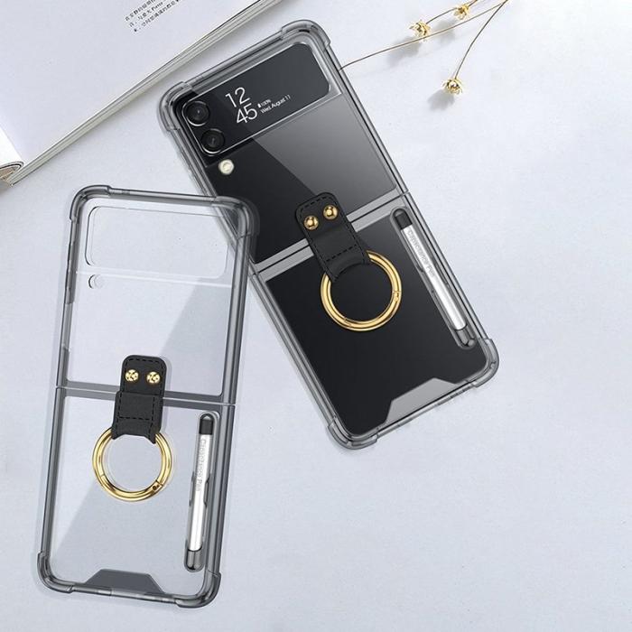 GKK - GKK Samsung Galaxy Z Flip4 Fodral TPU - Transparent Svart