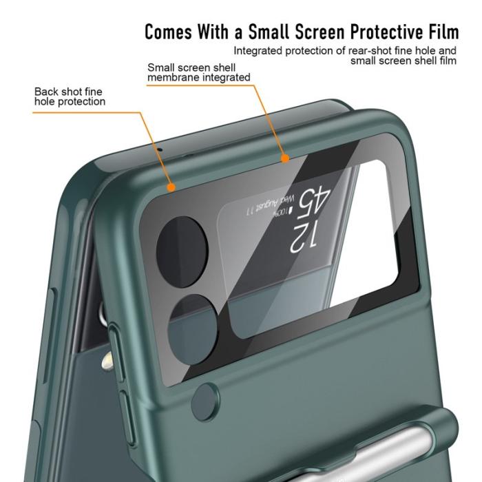 GKK - GKK Samsung Galaxy Z Flip4 Fodral Ultra Slim Hård PC - Rosa