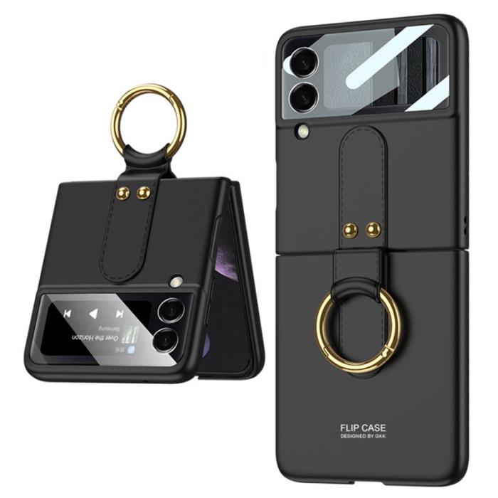 GKK - GKK Samsung Galaxy Z Flip4 Fodral Ultra Slim Hård PC - Svart