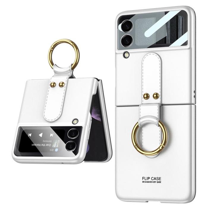 GKK - GKK Samsung Galaxy Z Flip4 Fodral - Ultra Slim Hård PC - Vit
