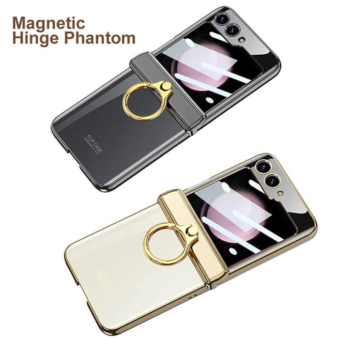 GKK - GKK Samsung Galaxy Z Flip5 Fodral Hård PC - Champagne Gold