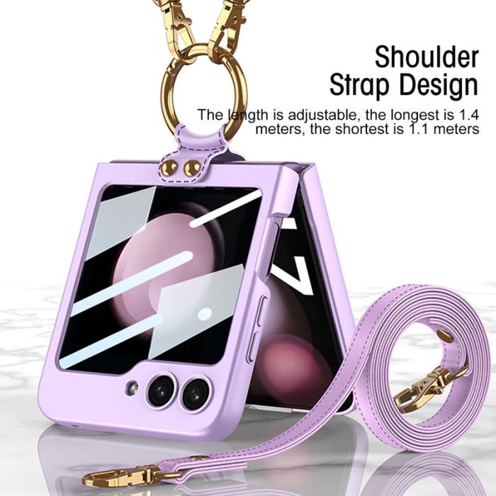 GKK - GKK Samsung Galaxy Z Flip5 Fodral Hård PC - Grön