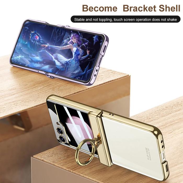 GKK - GKK Samsung Galaxy Z Flip5 Fodral Hård PC - Lila