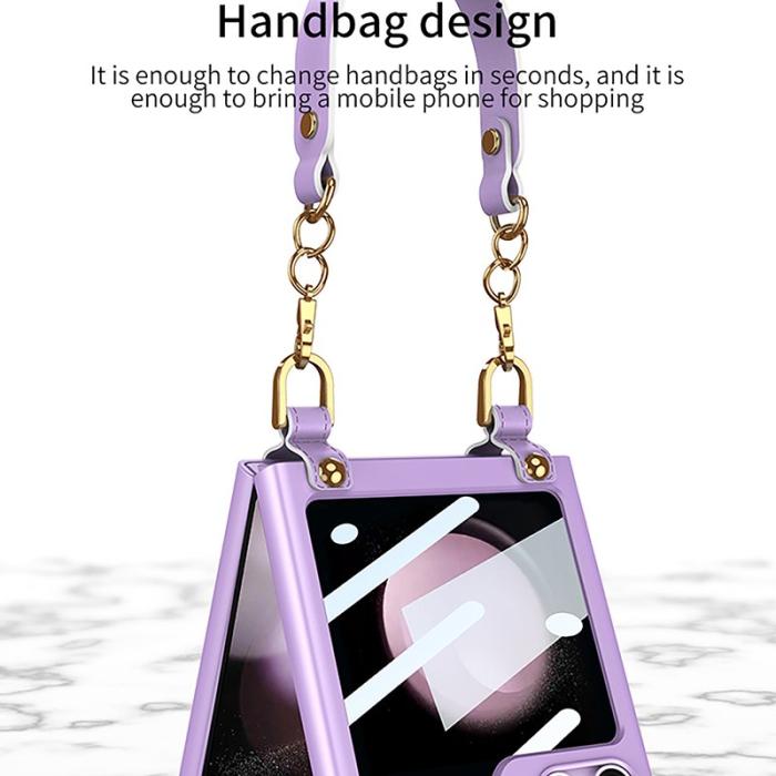 GKK - GKK Samsung Galaxy Z Flip5 Fodral - Hård PC Super Tunn - Lila