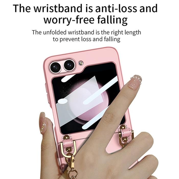 GKK - GKK Samsung Galaxy Z Flip5 Fodral - Hård PC Super Tunn - Lila