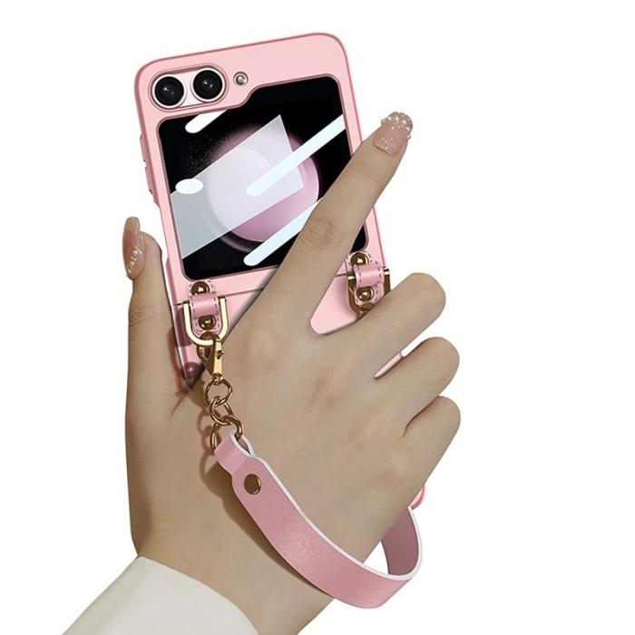 GKK - GKK Samsung Galaxy Z Flip5 Fodral Hård PC Ultra-Tunn - Rosa