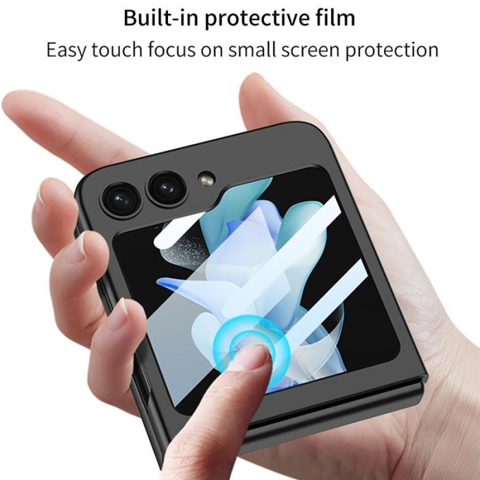 GKK - GKK Samsung Galaxy Z Flip5 Fodral Hård PC Ultra Tunn - Silver