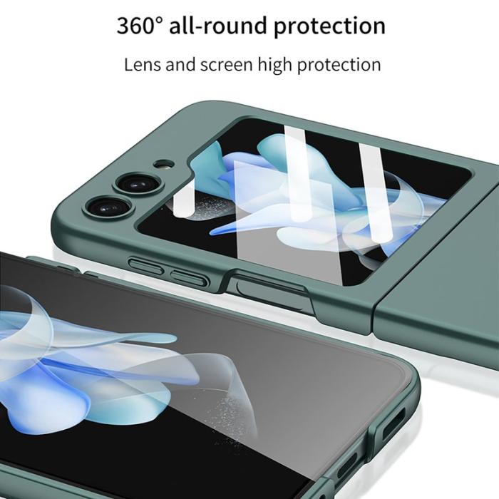 GKK - GKK Samsung Galaxy Z Flip5 Fodral Hård PC Ultra Tunn - Silver