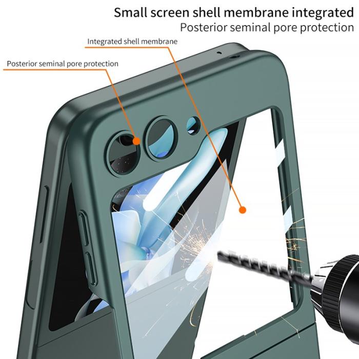 GKK - GKK Samsung Galaxy Z Flip5 Fodral Hard PC Anti-Scratch - Svart