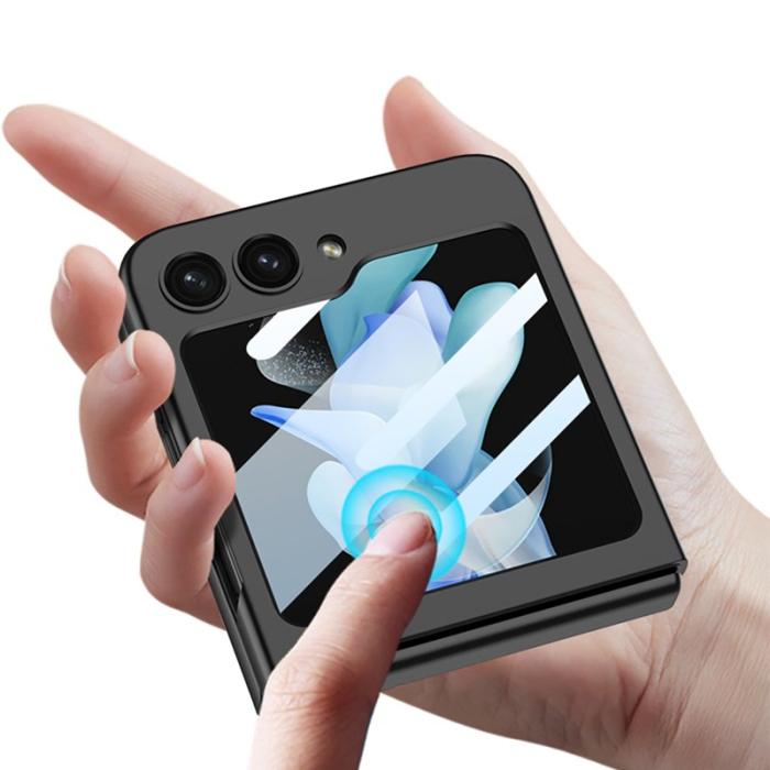 GKK - GKK Samsung Galaxy Z Flip5 Fodral Hard PC Anti-Scratch - Svart