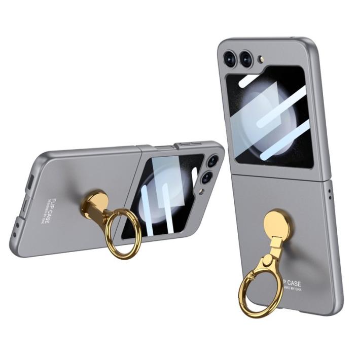 GKK - GKK Samsung Galaxy Z Flip5 Fodral Hard PC - Grå