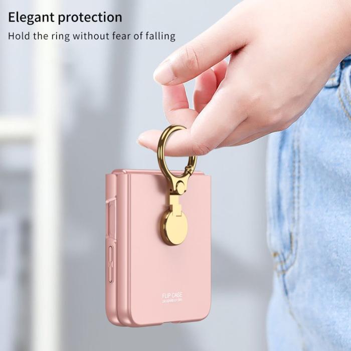 GKK - GKK Samsung Galaxy Z Flip5 Fodral Hard PC - Grå