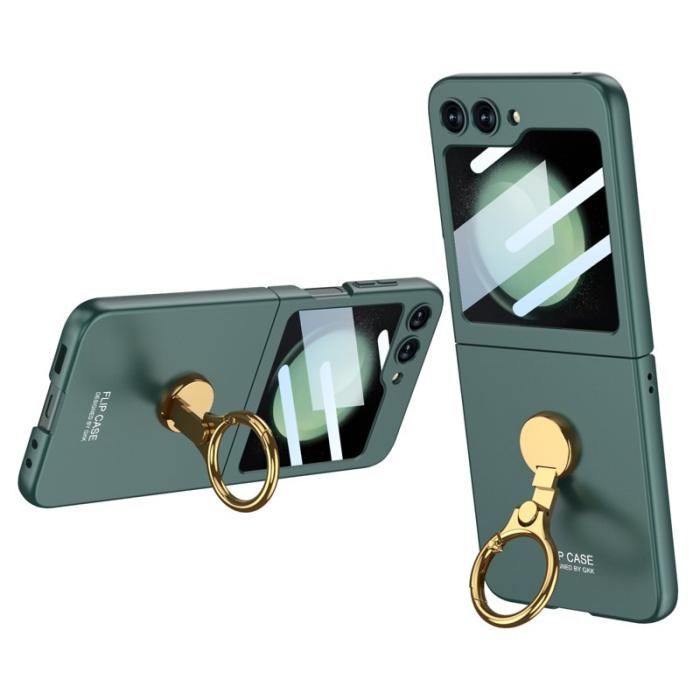 GKK - GKK Samsung Galaxy Z Flip5 Fodral Hard PC - Grön