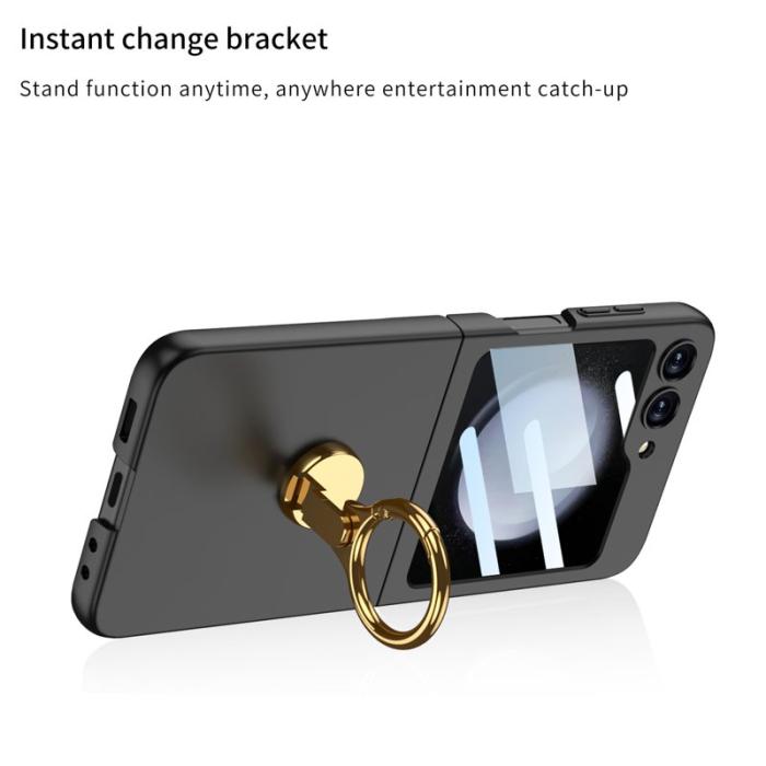 GKK - GKK Samsung Galaxy Z Flip5 Fodral Hard PC - Grön