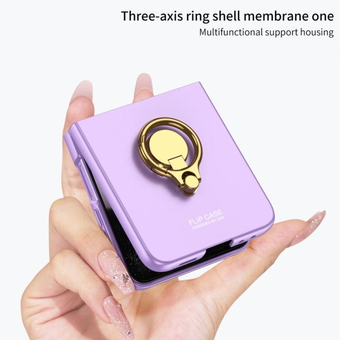 GKK - GKK Samsung Galaxy Z Flip5 Fodral Hard PC - Lila