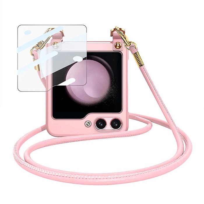 GKK - GKK Samsung Galaxy Z Flip5 Fodral Hard PC - Slim - Pink