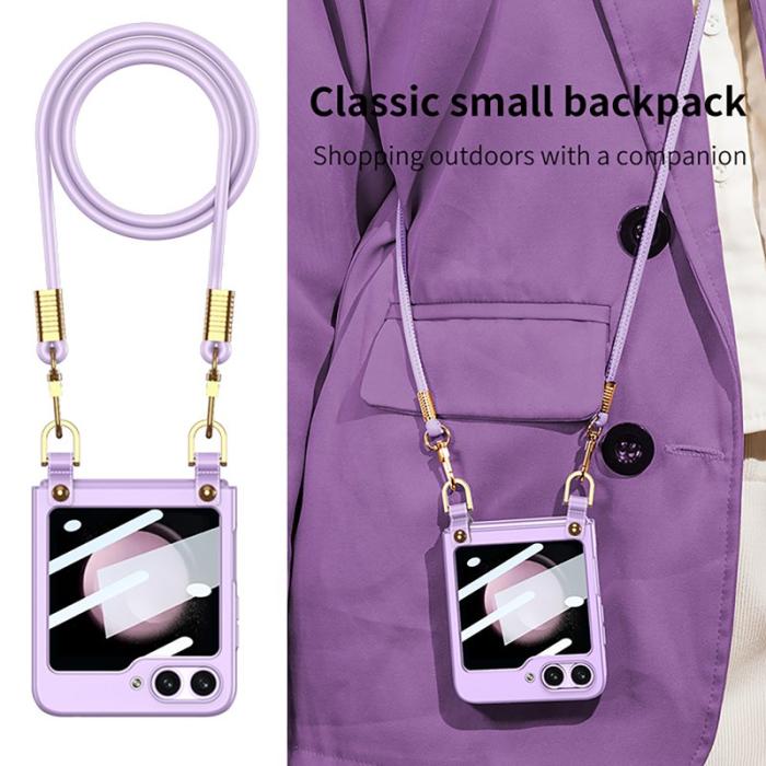 GKK - GKK Samsung Galaxy Z Flip5 Fodral Hard PC Slim - Silver