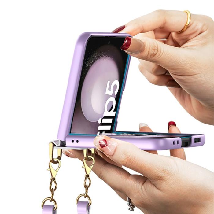 GKK - GKK Samsung Galaxy Z Flip5 Fodral Hard PC Ultra-Tunn - Lila