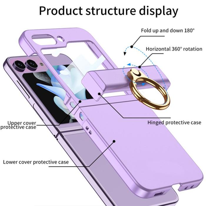 GKK - GKK Samsung Galaxy Z Flip5 Fodral Hinge Protection - Grön