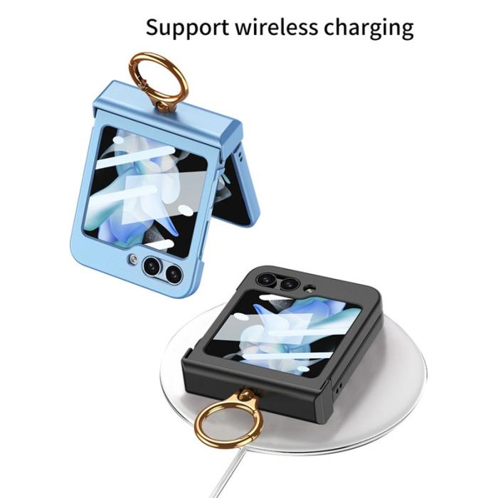 GKK - GKK Samsung Galaxy Z Flip5 Fodral Hinge Protection - Svart