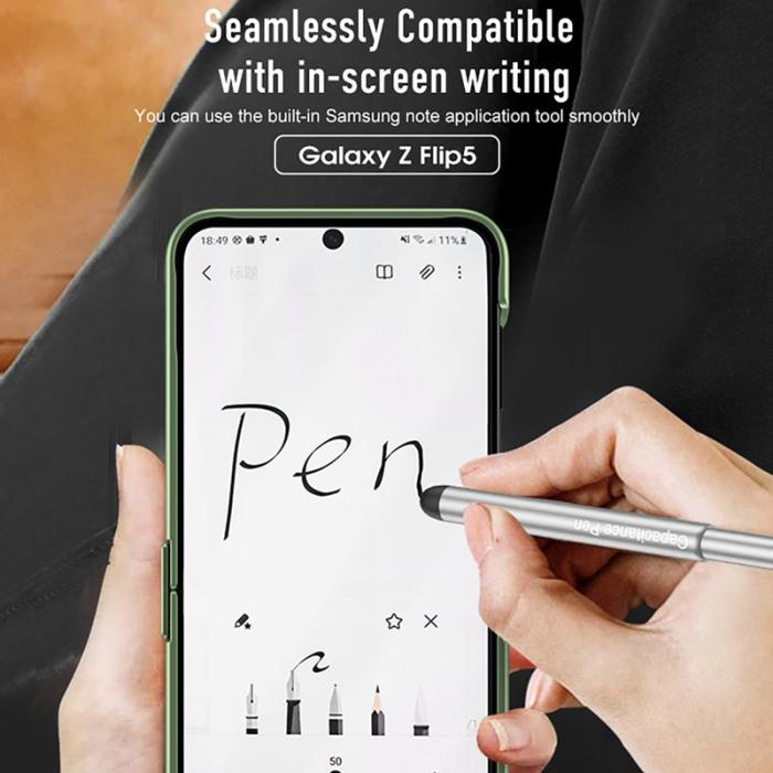 GKK - GKK Samsung Galaxy Z Flip5 Fodral PC med Skärmskydd - Svart