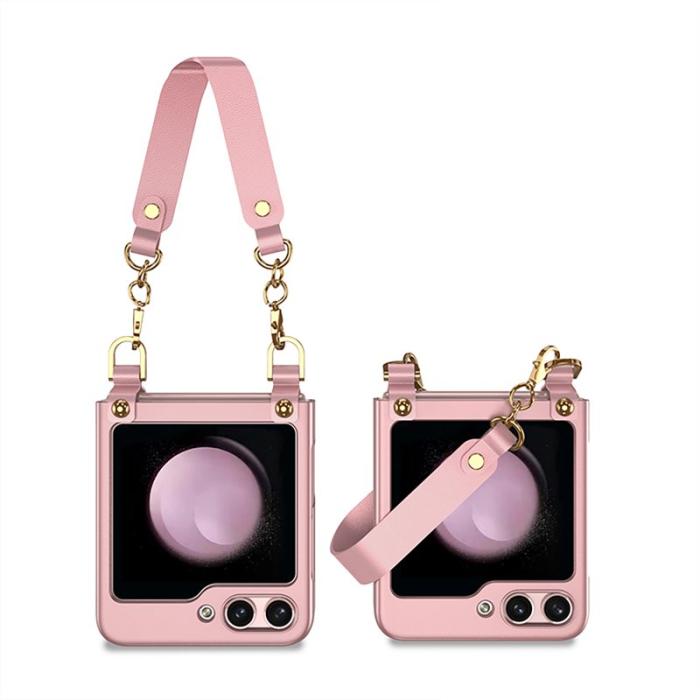 GKK - GKK Samsung Galaxy Z Flip5 Fodral PC Ultra Tunna - Pink