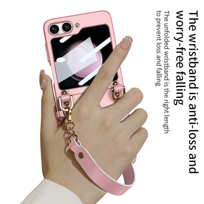 GKK - GKK Samsung Galaxy Z Flip5 Fodral PC Ultra Tunna - Pink