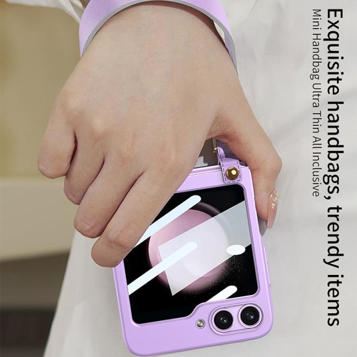 GKK - GKK Samsung Galaxy Z Flip5 Fodral PC Ultra Tunna - Pink